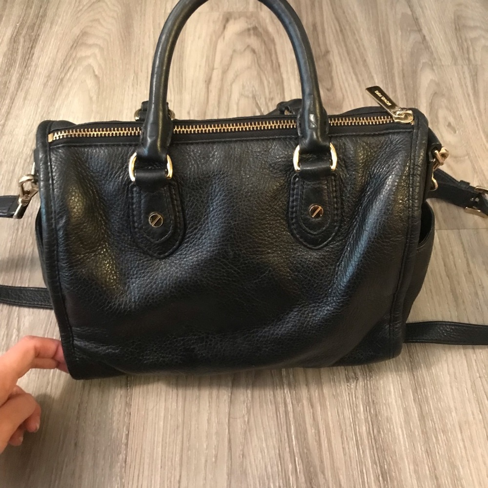 Authentic Michael Kors Black and Gold Handbag - Picture 4 of 5